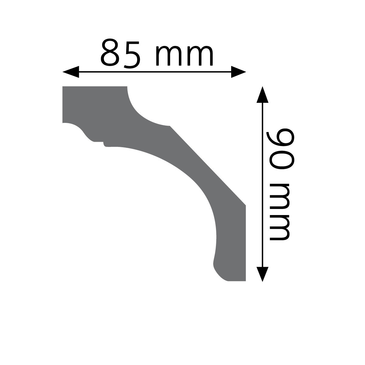 Listwa gzymsowa gładka Creativa LGG-21