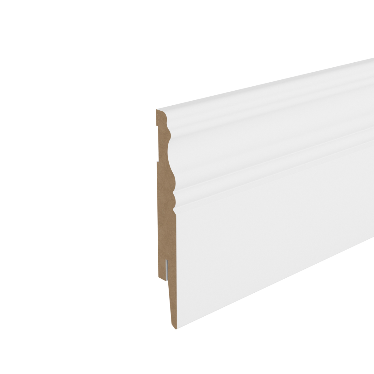 Listwa przypodłogowa MDF - ALEXA 12cm - Biała Premium