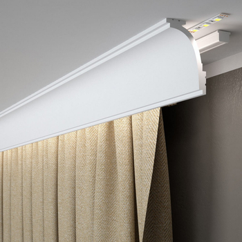 Listwa karniszowa Mardom Decor MD111 biała wym. 200 x 6.2 x 9.2 cm, z PolyForce