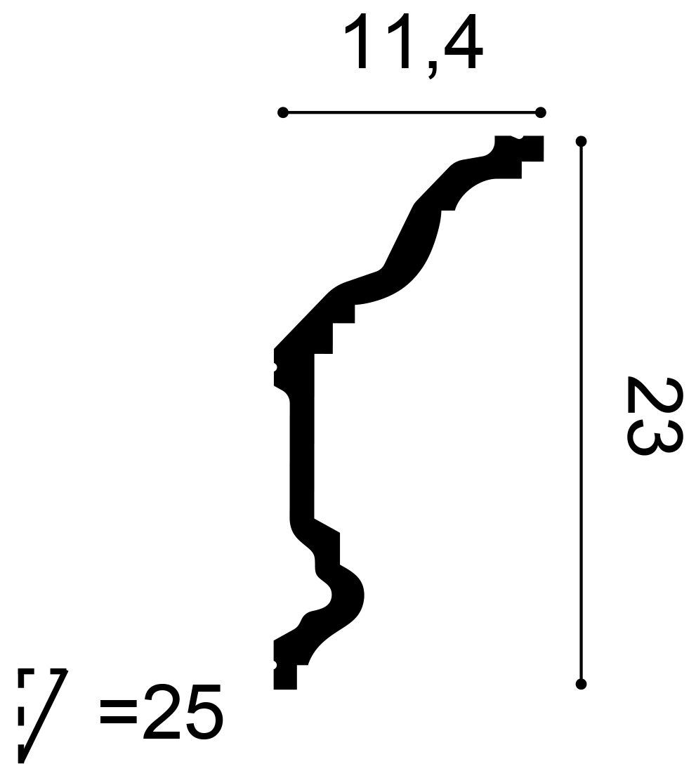 Listwa przysufitowa Orac Decor C332