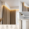 Maskownica kątowa MDF biała listwa maskująca karnisz rury kable 12x6 cm