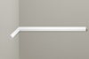 Listwa ścienna gładka Creativa LPC-02, biała, wym. 4 x 1.8 x 244 cm
