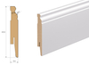 Listwa przypodłogowa MDF - ESTILO 10cm - Biała Premium