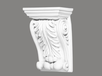 Dekoracyjny wspornik C8031 biały wym. 15.6 x 12 x 24.2 cm, z ProFoam