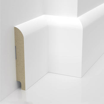 Listwa przypodłogowa MDF lakierowana biała z wodoodporną powłoką OTTO 10cm
