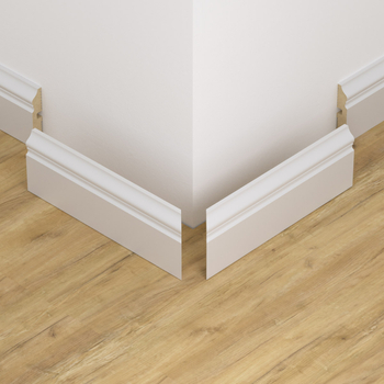 Narożnik zewnętrzny do listwy przypodłogowej lakierowany biały FOGE LB3 - 10cm