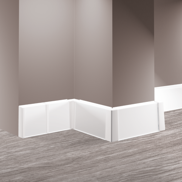 Listwa przypodłogowa PVC MASTERLINE 60 Biały RAL 9003 Mat