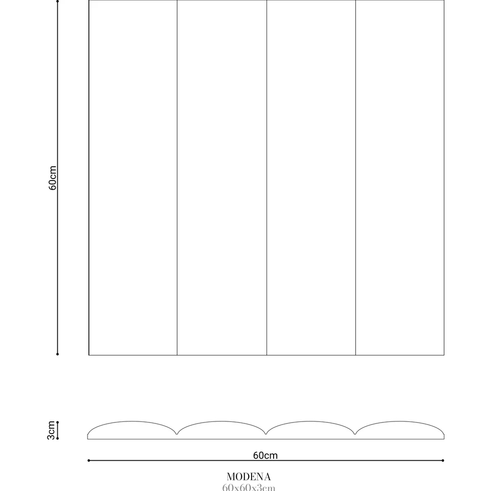 Panel ścienny MODENA MURSO by Cezar