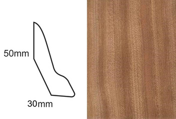 Listwa przypodłogowa fornirowana lakierowana LP60 (240 cm x 5 cm x 3 cm) sapella