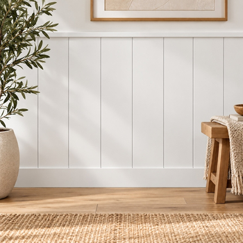Boazeria ścienna LOFT - długość 200 cm, wysokość 114,5 cm - zestaw listew MDF