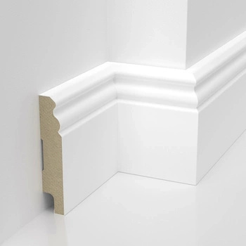 Listwa przypodłogowa MDF lakierowana biała z wodoodporną powłoką ESTILO 8cm