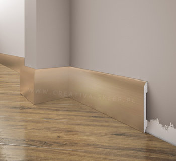 Listwa przypodłogowa, cokół Creativa LPC-11i kolor inox 244cm