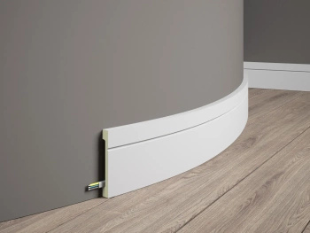 Listwa przypodłogowa elastyczna MD356F biała wym. 200 x 1.6 x 10.8 cm, z Flex
