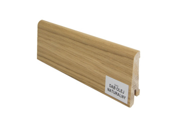 Listwa przypodłogowa drewniana olejowana (240 cm x 6 cm x 1,4 cm) DĄB EUROPEJSKI