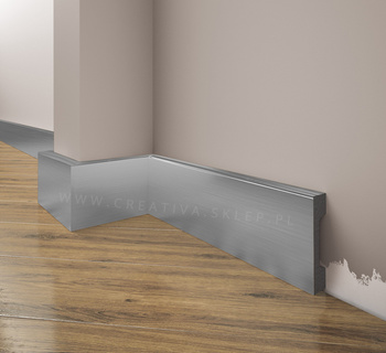 Listwa przypodłogowa, cokół Creativa LPC-23a kolor aluminium 244cm