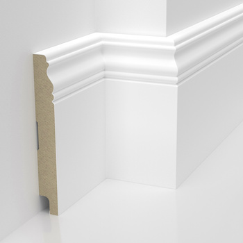 Listwa przypodłogowa MDF lakierowana biała z wodoodporną powłoką ALEXA 12cm