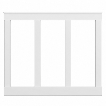 Boazeria ścienna FRAME - długość 200 cm, wysokość 123 cm - zestaw listew MDF