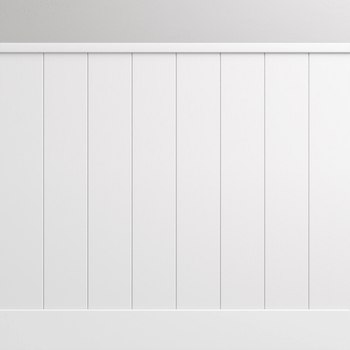 Boazeria angielska lakierowana - zestaw listew boazeryjnych z listwą przypodłogową i wieńcem - wym. 187,5 x 95 cm (model Nova Slim)