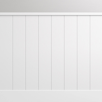 Boazeria angielska lakierowana MDF - zestaw listew boazeryjnych z listwą przypodłogową i wieńcem - długość 187,5 cm / wysokość 95 cm (model Nova)