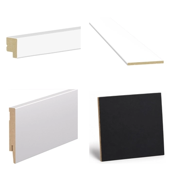 Boazeria ścienna FRAME do malowania + Farba czarny RAL9004 - zestaw próbek