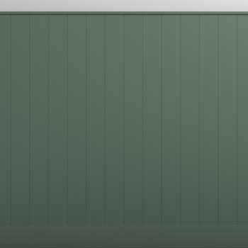 Boazeria ścienna MDF do malowania - długość 200 cm / wysokość 114.5 cm (zestaw Plano XL / Elegant / Duo) + Farba Oliwkowy Grafit